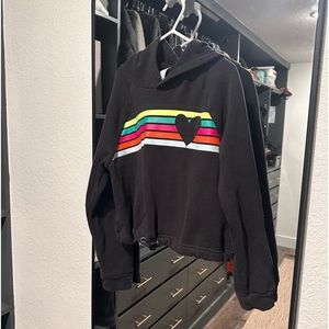 Girls Athletic Works pullover hoody sweatshirt w/ drawstring waistband. M (7-8)